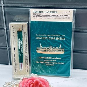 TRAVELER'S COMPANY Passport Notebook + PEN Star Edition
